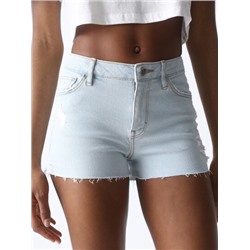 RIPPED DENIM SHORTS