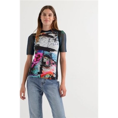 Camiseta arty patch