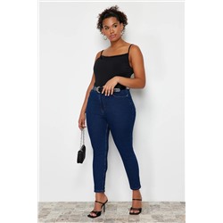 Trendyol Curve Mavi Yüksek Bel Ekstra Esnek Skinny Jeans TBBSS24CJ00006