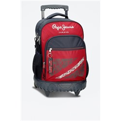 Mochila con ruedas Clark Rojo y antracita