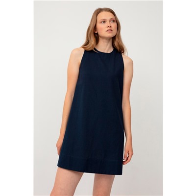 Vestido trapecio Azul marino