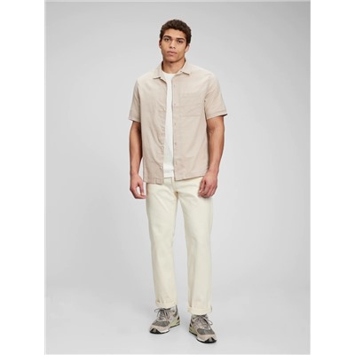 Linen-Cotton Vacay Shirt