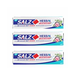 Набор зубных паст Salz Herbal active с розовой гималайской солью от Lion 3 шт по 160 гр / Lion Salz Herbal active toothpaste 3pcs*160g