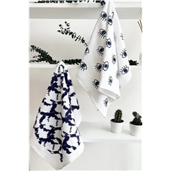 Meslina Home Baskılı 2'li Mutfak Havlusu | Kurulama Bezi | El Havlusu 40x70cm HS-BASKILI