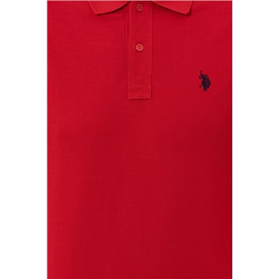 Erkek Kırmızı Basic Polo Yaka Tişört