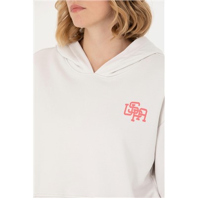 Kadın Taş Kapüşonlu Sweatshirt
