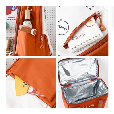 Школьный рюкзак. Набор: рюкзак, пенал, 2 сумки