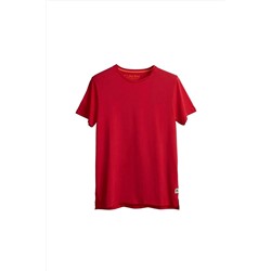 Bad Bear Major T-shirt Crimson Red Kırmızı Basic Erkek Tişört 21.01.07.034-Kırmızı