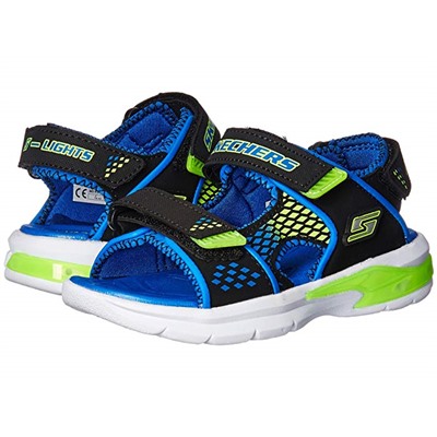 SKECHERS KIDS E-II Sandal Lights 90558L (Little Kid)