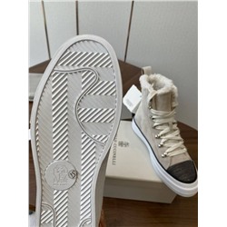 Теплые женские высокие кеды Brunell*o Cucinell*i