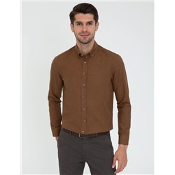 Taba Slim Fit Uzun Kollu Gömlek