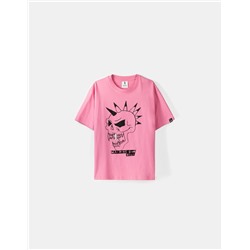 Boxy fit short sleeve T-shirt with Machine Gun Kelly print
