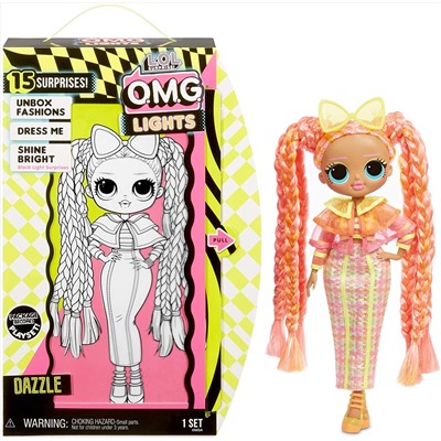 L.O.L. Surprise! O.M.G. Lights Dazzle Fashion Doll with 15 Surprises