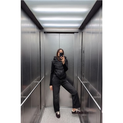 CONTRAST PUFFER JACKET