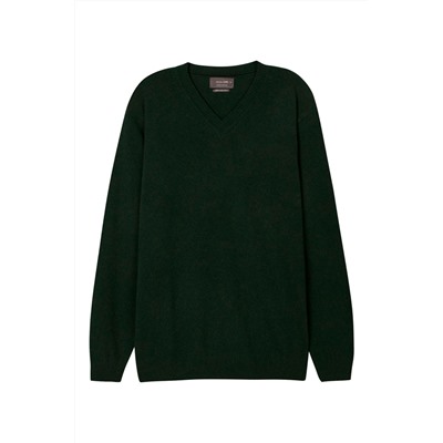 Jersey de lana Verde oscuro
