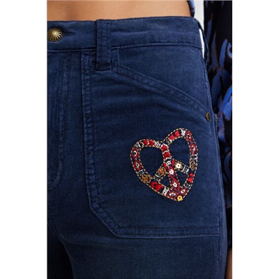 Pantalón wide leg slim