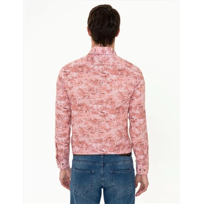 Somon Slim Fit Uzun Kollu Gömlek