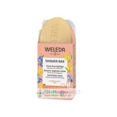 Weleda Shower Bar - Douche Végétale Solide - Ylang Ylang & Iris Bio 75g