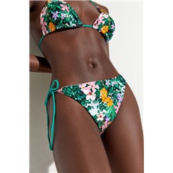 Braguita bikini floral reversible