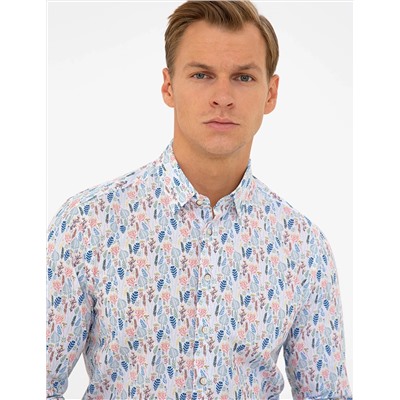 Çok Renkli Slim Fit Uzun Kollu Gömlek