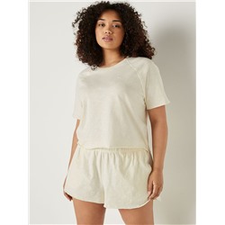 PINK SUMMER LOUNGE COTTON SHORT SLEEVE T-SHIRT