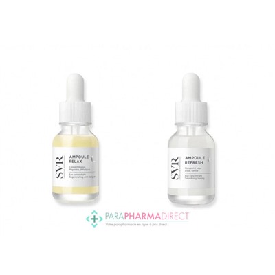 SVR Ampoules Routine Jour et Nuit Refresh And Relax Concentrés Yeux Lissants Tonifiants Régénérants Défatigants 2x15ml (6 mois de routine)