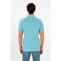Erkek Regular Fit Polo Yaka Mint Tişört