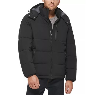CLUB ROOM Men's Stretch Hooded Puffer Jacket, Created for Macy's