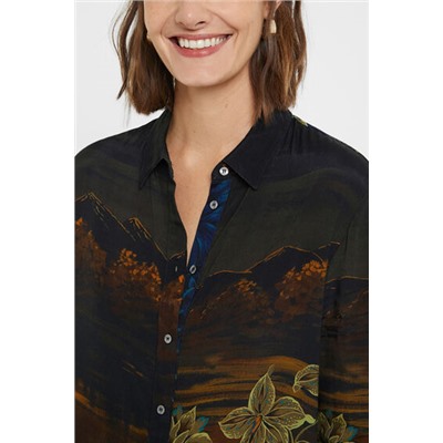 Camisa larga Hawaiana