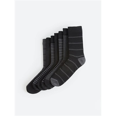 LC Waikiki Çizgili Erkek Soket Çorap 7'li, LCW ACCESSORIES                                            
                                            Çizgili Erkek Soket Çorap 7'li