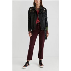 Chaqueta biker vaquera slim