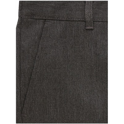 Boys Grey Slim Leg School Trousers 2 Pack