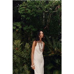 CROCHET KNIT MIDI DRESS
