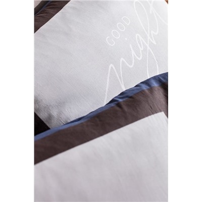 Gournay Ayı Tek Kişilik %100 Pamuk Ranforce Baskılı Nevresim Takımı - Gri