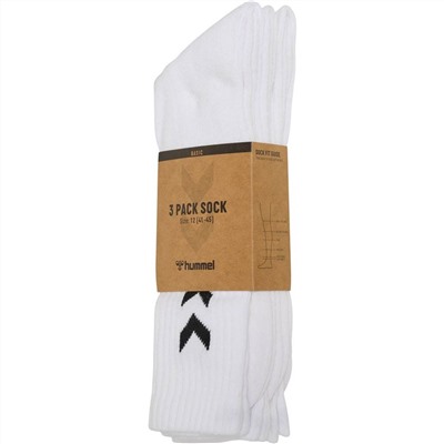 hummel Basic Sportsocken 3 Paar weiß 022030-9001