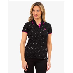 DOT PRINT PIQUE POLO SHIRT