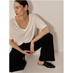 Bluse aus Leinenmischung
