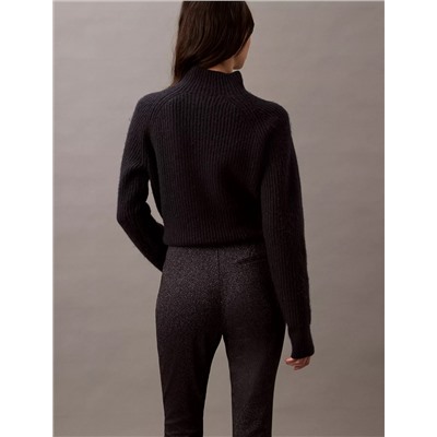 Ponte Herringbone Print Skinny Fit Pants