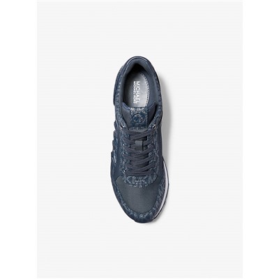 Maddy Metallic Signature Logo Trainer
