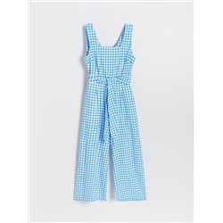 Jumpsuit aus Leinenmischung