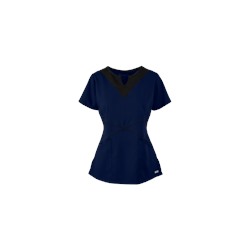 Grey's Anatomy Scrubs Modern Color Block Notch Neck Top