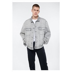 Mavi Ryan Gri Jean Ceket Oversize / Geniş Kesim 0110001-80975