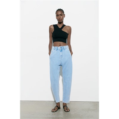Z1975 HIGH-WAIST BAGGY PAPERBAG JEANS