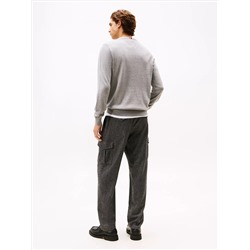 Solid Logo V-Neck Sweater