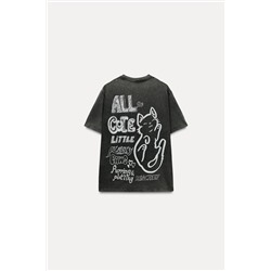 PRINTED FADED T-SHIRT