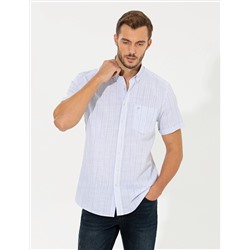 Mavi Regular Fit Kısa Kollu Gömlek