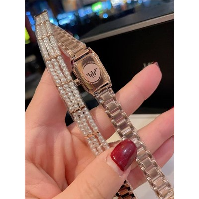 Подарочный набор от Arman*i ⌚️женские наручные часы и браслет  Реплика 1:1