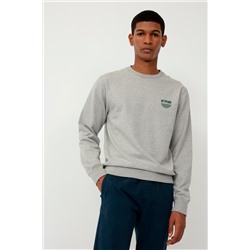 Sudadera Gris claro jaspeado