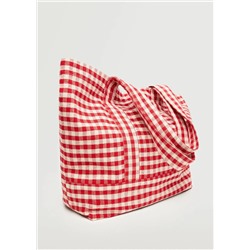 Bolso shopper algodón -  Mujer | MANGO OUTLET Melilla