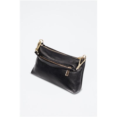 Bandolera de piel Arvier - Negro